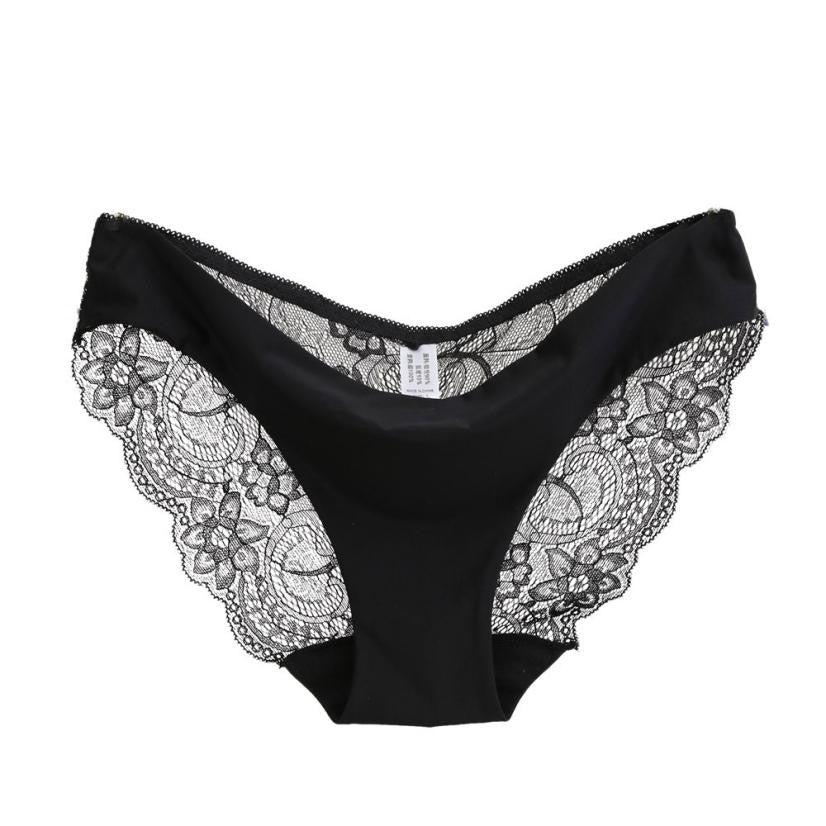 Women's Sexy Lace Panties Seamless Cotton Breathable Panty Hollow Briefs Plus Size Girl Underwear #LSIN - YuppyCollections