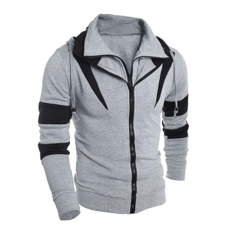 Men Retro Long Sleeve Hoodie Hooded Sweatshirt Tops Jacket Coat Outwear - YuppyCollections