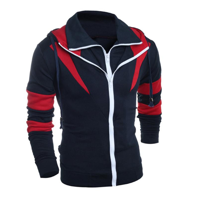 Men Retro Long Sleeve Hoodie Hooded Sweatshirt Tops Jacket Coat Outwear - YuppyCollections