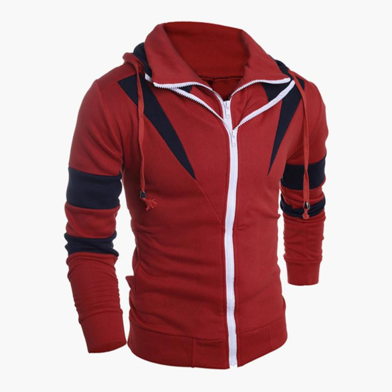 Men Retro Long Sleeve Hoodie Hooded Sweatshirt Tops Jacket Coat Outwear - YuppyCollections