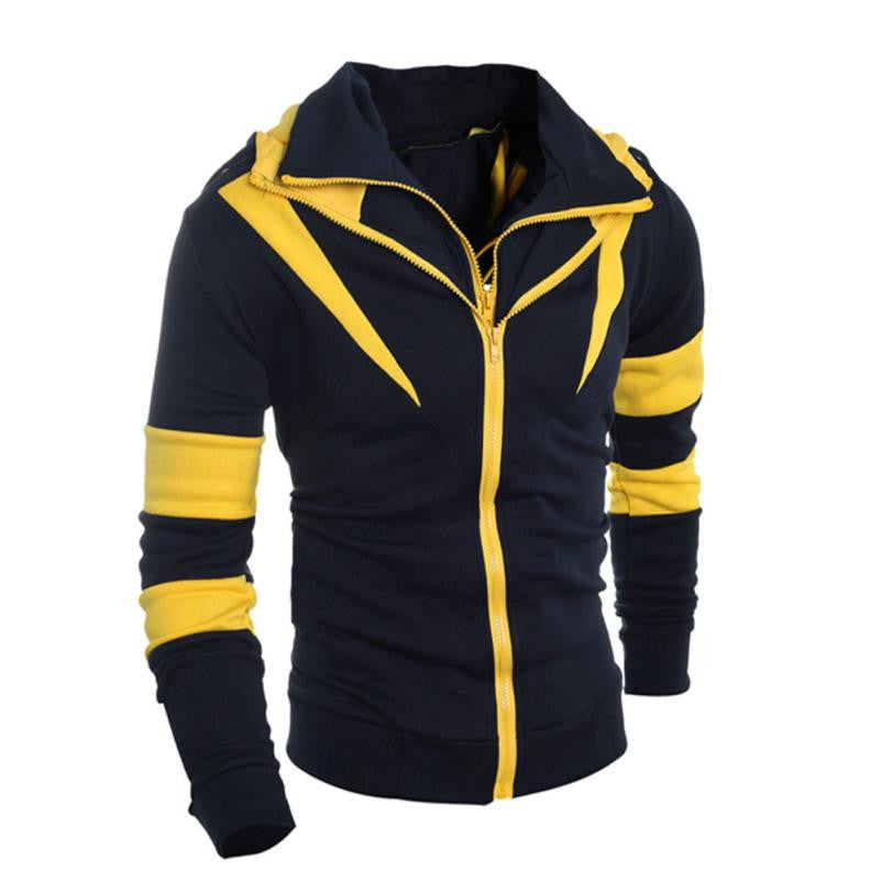 Men Retro Long Sleeve Hoodie Hooded Sweatshirt Tops Jacket Coat Outwear - YuppyCollections