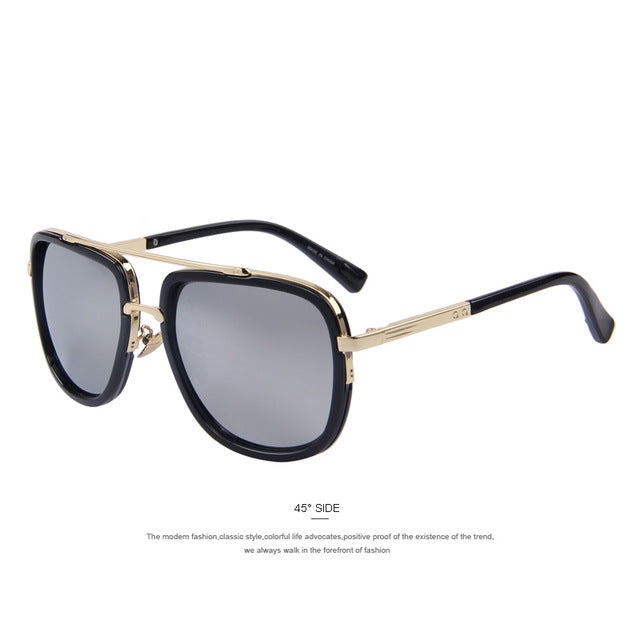 MERRY'S Fashion Men Sunglasses Classic Women Brand Designer Metal Square Sun glasses UV400 - YuppyCollections