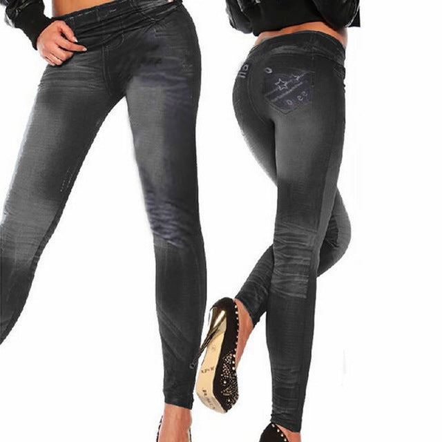 Classic Stretchy Slim Leggings Sexy Women Jean Skinny Jeggings Skinny Pants - YuppyCollections