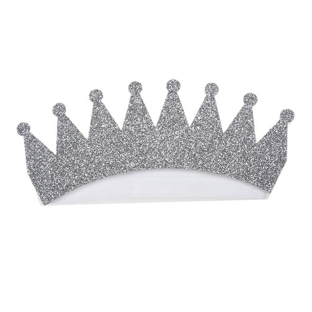 Glitter Birthday Children Crown Baby Girl Hair Accessories Hair Band Headband Newborn Photography Props - YuppyCollections