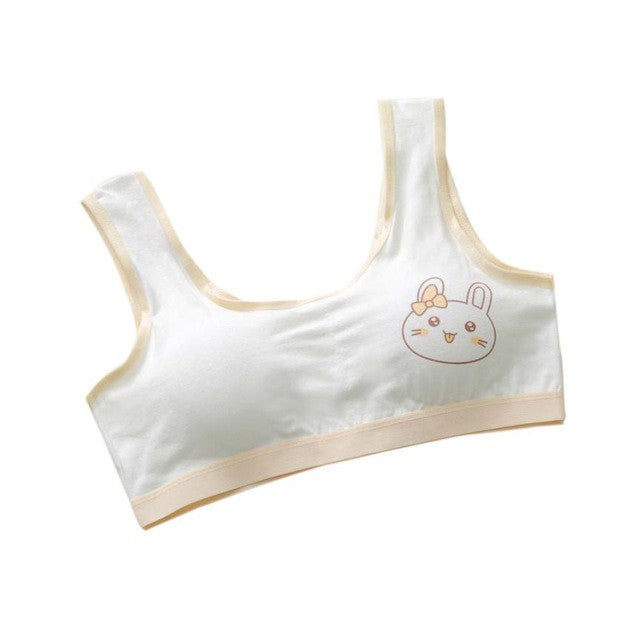 Baby Girls Underwear Model New Lovely Girls Printing Underwear Bra Vest Children Underclothes Sport Undies Suit for 10-14 Years - YuppyCollections