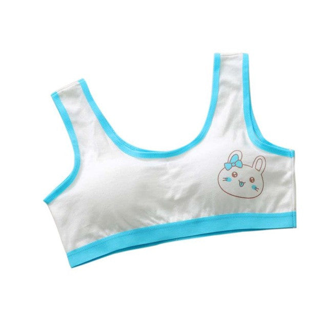 Baby Girls Underwear Model New Lovely Girls Printing Underwear Bra Vest Children Underclothes Sport Undies Suit for 10-14 Years - YuppyCollections