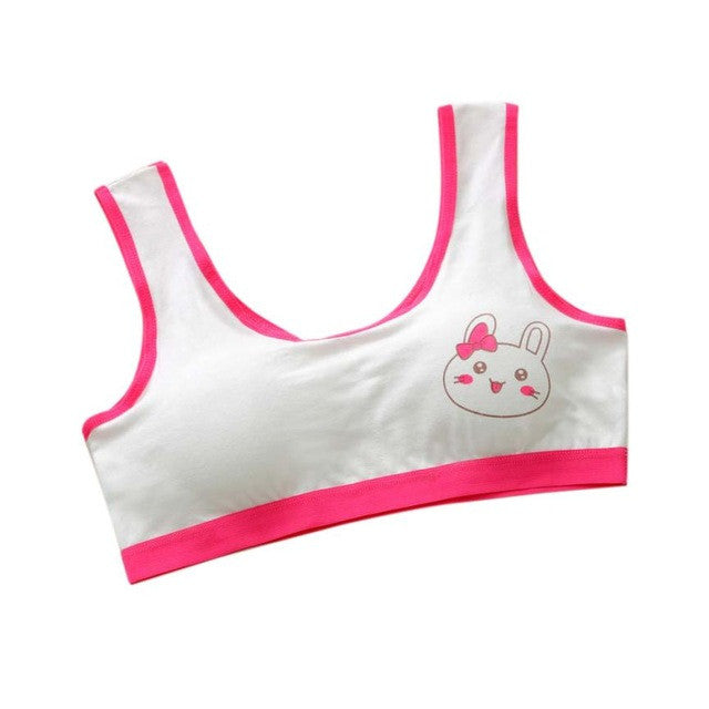 Baby Girls Underwear Model New Lovely Girls Printing Underwear Bra Vest Children Underclothes Sport Undies Suit for 10-14 Years - YuppyCollections