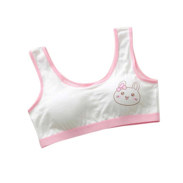 Baby Girls Underwear Model New Lovely Girls Printing Underwear Bra Vest Children Underclothes Sport Undies Suit for 10-14 Years - YuppyCollections