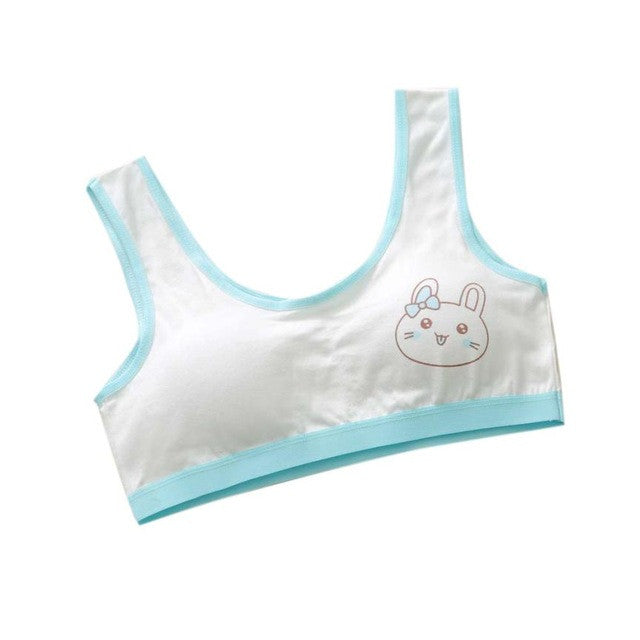 Baby Girls Underwear Model New Lovely Girls Printing Underwear Bra Vest Children Underclothes Sport Undies Suit for 10-14 Years - YuppyCollections