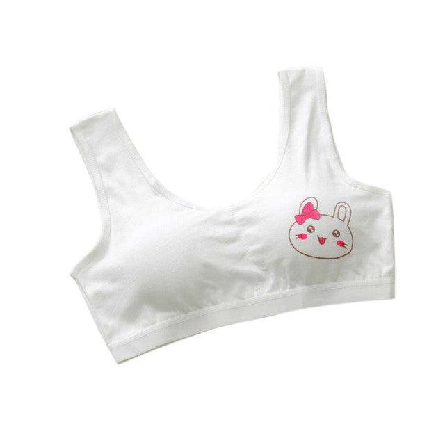 Baby Girls Underwear Model New Lovely Girls Printing Underwear Bra Vest Children Underclothes Sport Undies Suit for 10-14 Years - YuppyCollections