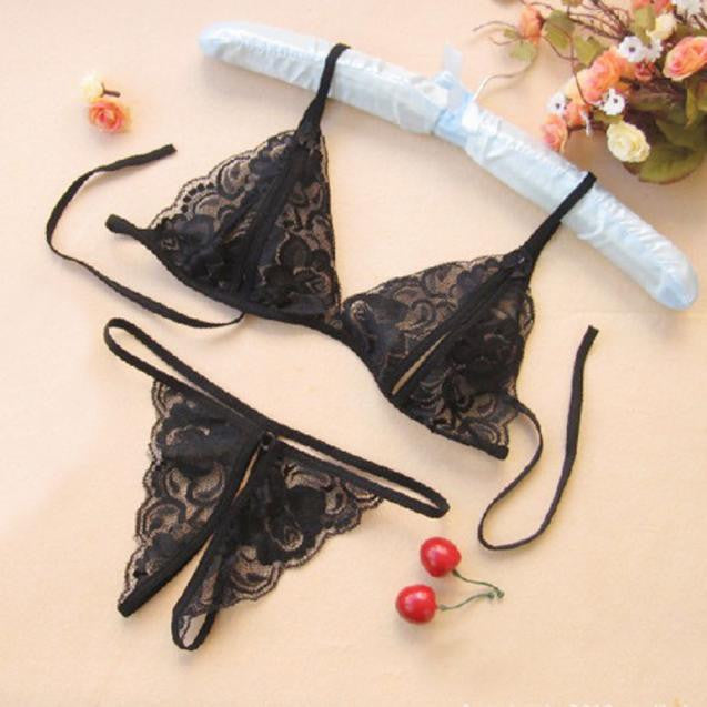 Women's Sexy Lingerie  Lingerie Transparent Open File Lace Sexy Underwear - YuppyCollections