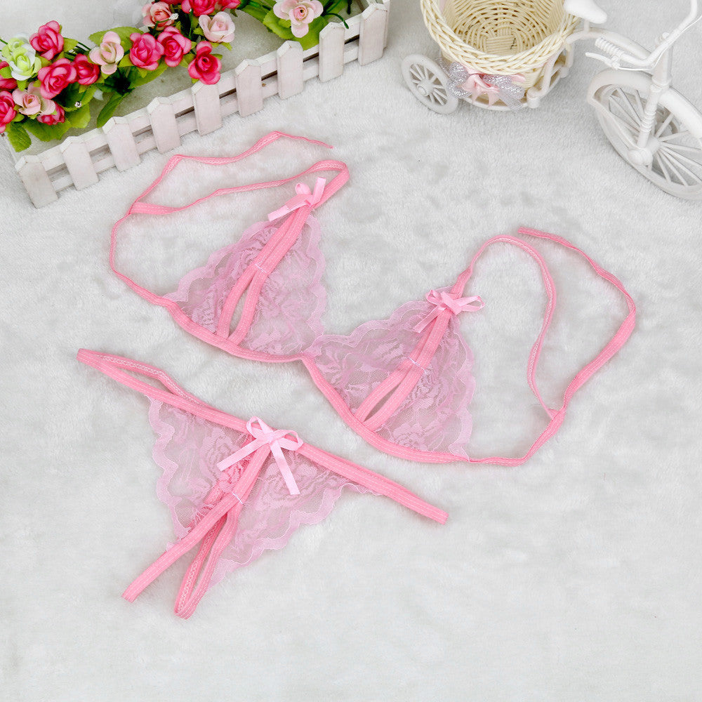 Women Lady Sexy Lingerie Lace Underwear Sleepwear G-string Lingerie BK - YuppyCollections