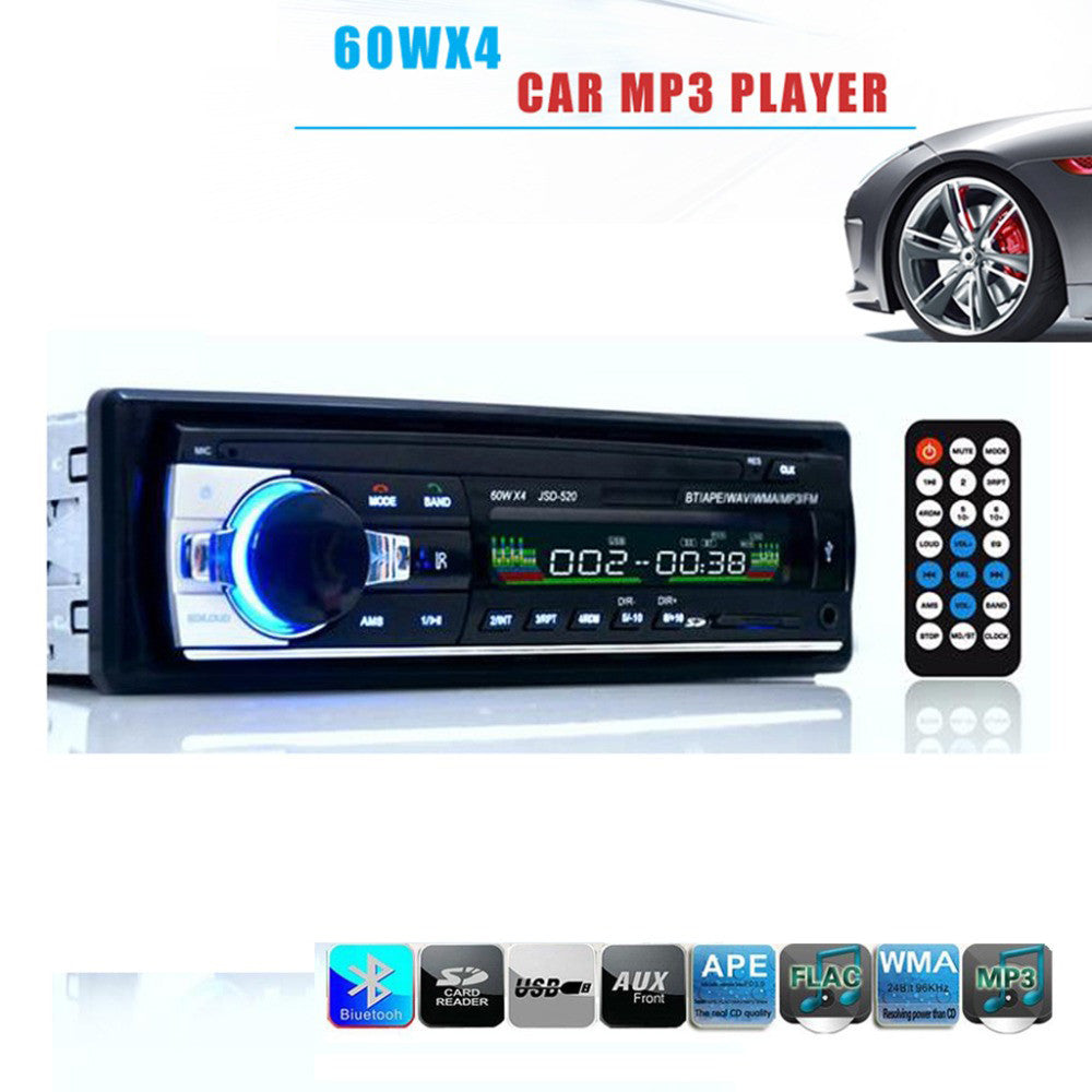 60WX4 Car Radio 12V Bluetooth V2.0 Car Audio Stereo I - YuppyCollections