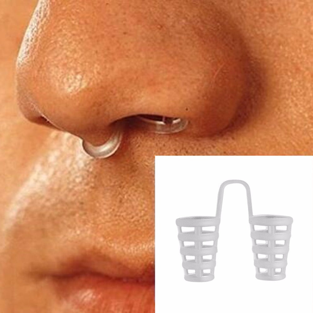 4pcs Healthy Sleeping Aid Equipment Stop Snoring Magnetic Anti Snore Apnea Nose Clip Mini Transparent Anti-Snoring Device - YuppyCollections