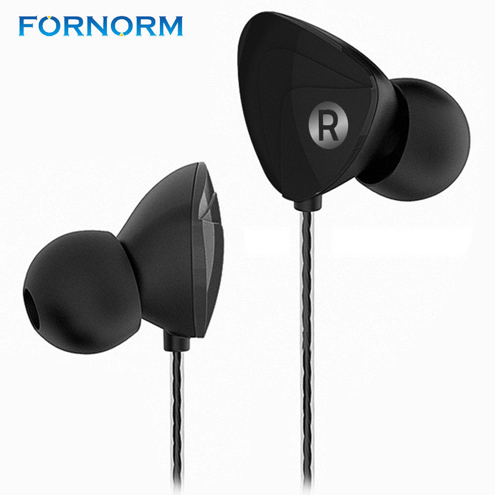 FORNORM Inear Earbuds Stereo Earphone Hands Free Sports Earphone With HD Microphone for Smartphone Iphone MP4 Tablet PC - YuppyCollections