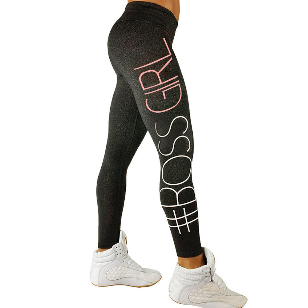 Women High Waist Sports Gym Yoga Running Fitness Leggings Pants Athletic Trouser - YuppyCollections