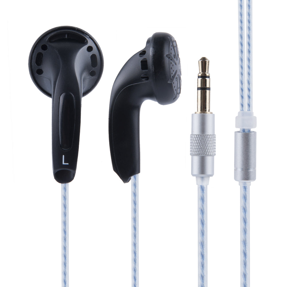 Wooeasy EMXs-500 In-ear Earphones Flat Head Plug Earphone HiFi Bass Earbuds DJ Earbuds Heavy Bass Sound Quality - YuppyCollections