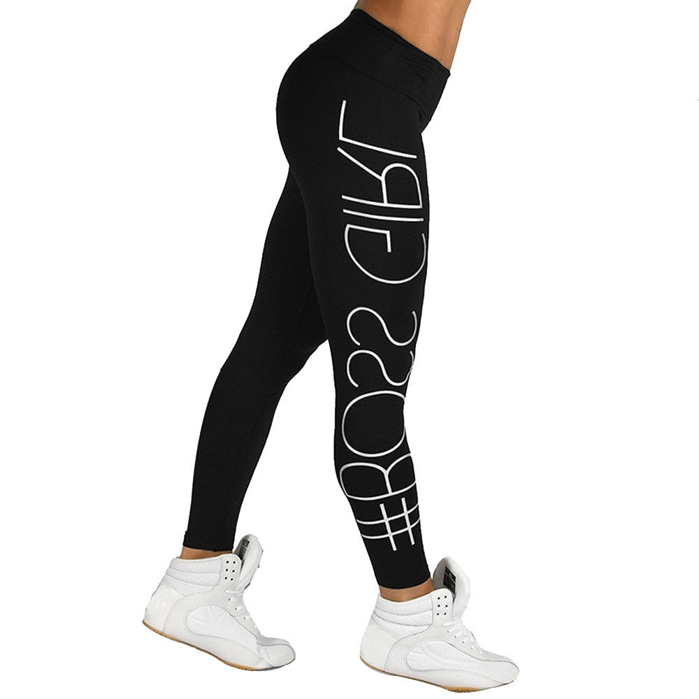 Women High Waist Sports Gym Yoga Running Fitness Leggings Pants Athletic Trouser - YuppyCollections