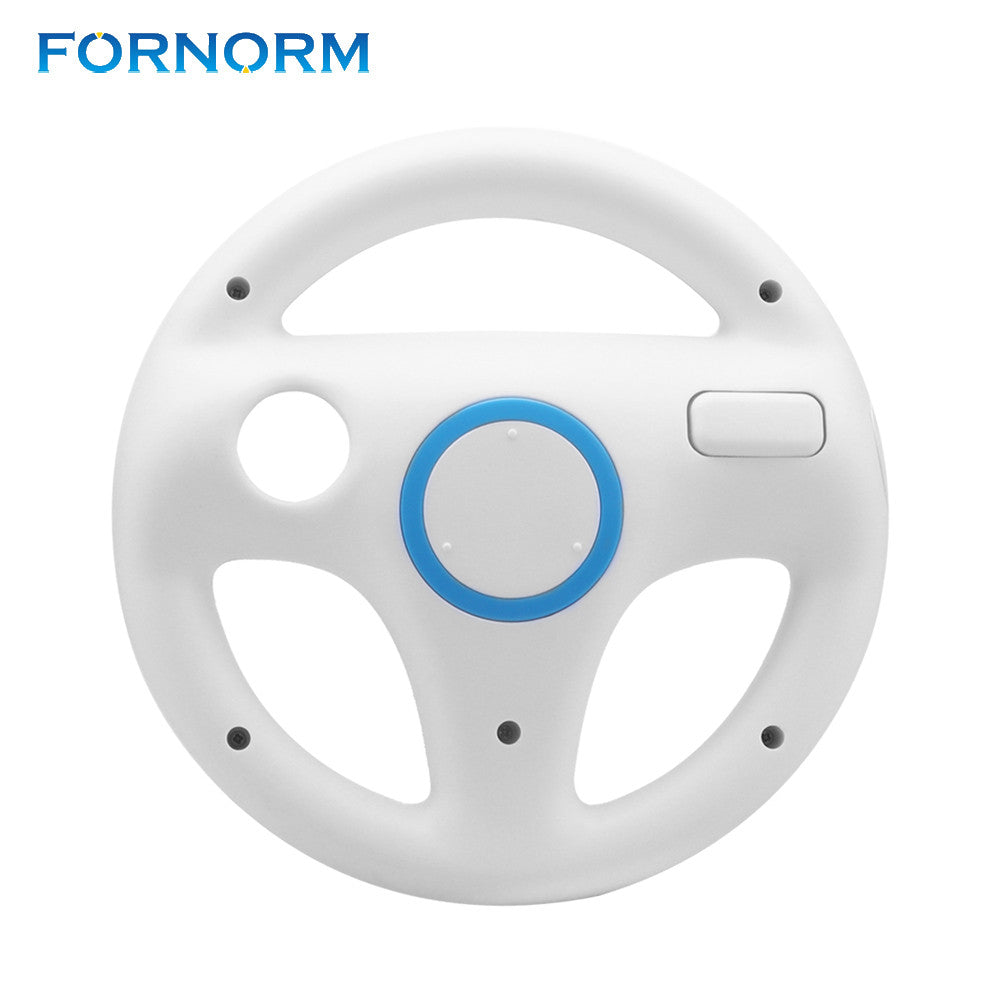 FORNORM Plastic Innovative And Ergonomlc Design Game Racing Steering Wheel for Nintendo Wii Kart Remote Controller - YuppyCollections