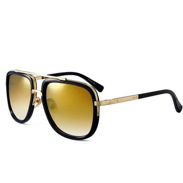 MERRY'S Fashion Men Sunglasses Classic Women Brand Designer Metal Square Sun glasses UV400 - YuppyCollections