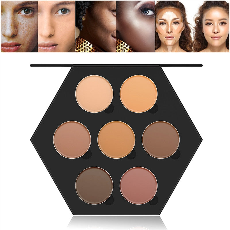 RUIMIO 7 Colors Contour Face Cream Makeup Concealer Palette - YuppyCollections