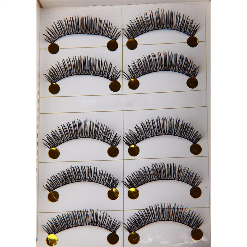 5 Pairs of Handmade Soft Long Eyelashes Makeup Eye Lashes - YuppyCollections