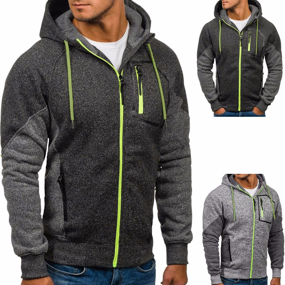 New Men's Outwear Sweater Winter Hoodie Warm Coat Jacket Slim Hooded Sweatshirt - YuppyCollections