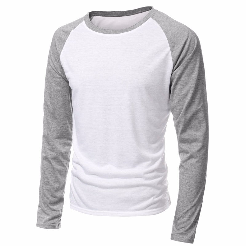 2018 Spring Brand Clothing Men's Long Sleeve Round Neck T-shirts Casual Baseball Tshirt Men Raglan Tee Streetwear Plus Size 4XL - YuppyCollections