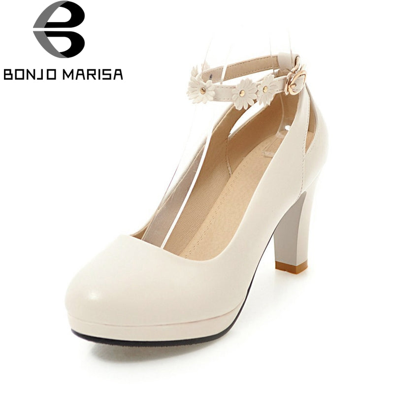 BONJOMARISA 2018 Dropship Large Size 31-43 Platform Spring Summer Shoes Woman Prince Style Pumps High Heels Women Shoes Footwear - YuppyCollections