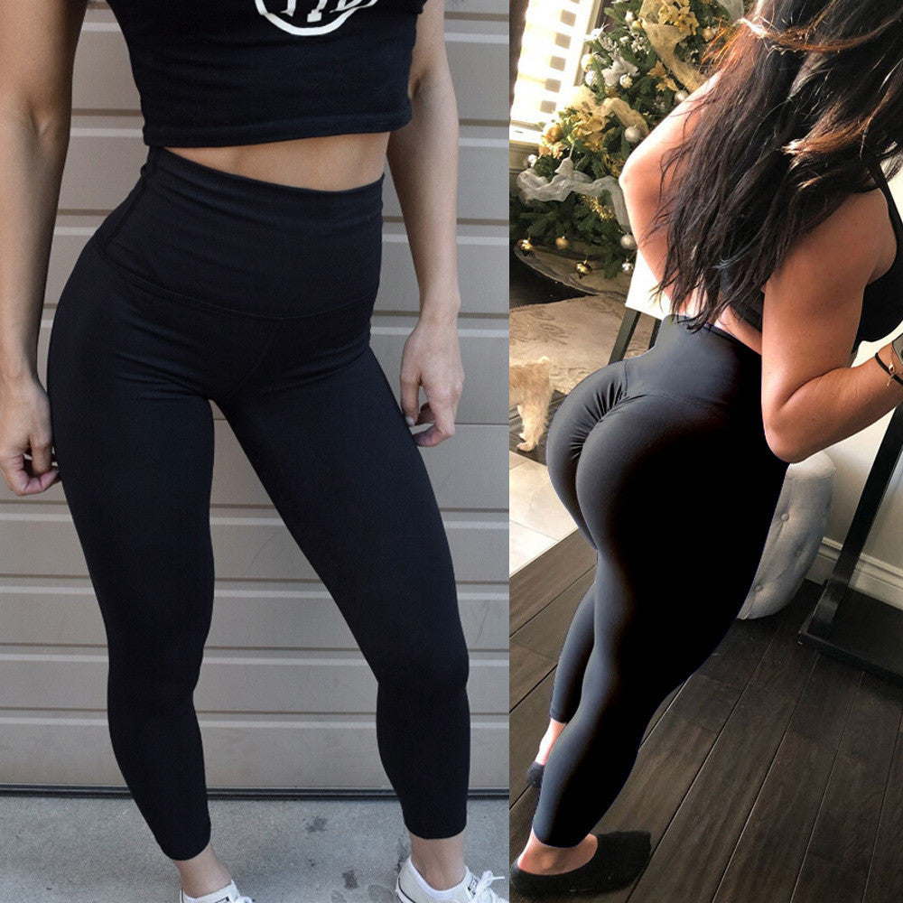 Women's Fashion Workout Leggings Fitness Sports Gym Running Yoga Athletic Pants - YuppyCollections