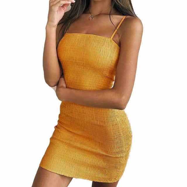 Women Yellow Slash Neck Dress - YuppyCollections