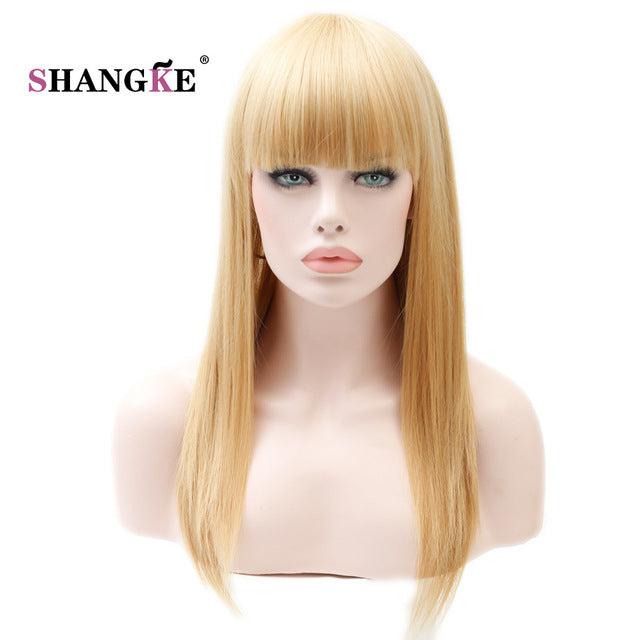 SHANGKE 22'' Long  Hair Wigs For Women Synthetic Wigs For  Women Heat Resistant False Hair Pieces Women Hairstyles - YuppyCollections