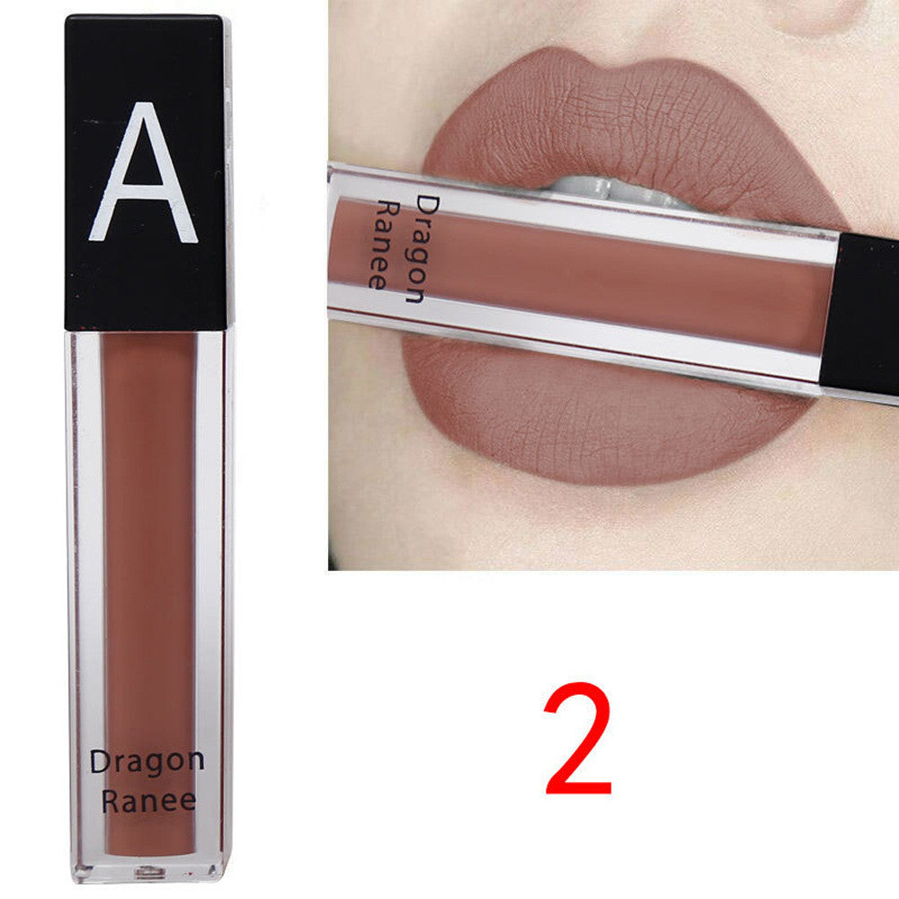 Waterproof Liquid Lipstick Moisturizer Velvet Lipstick Cosmetic Beauty Makeup - YuppyCollections