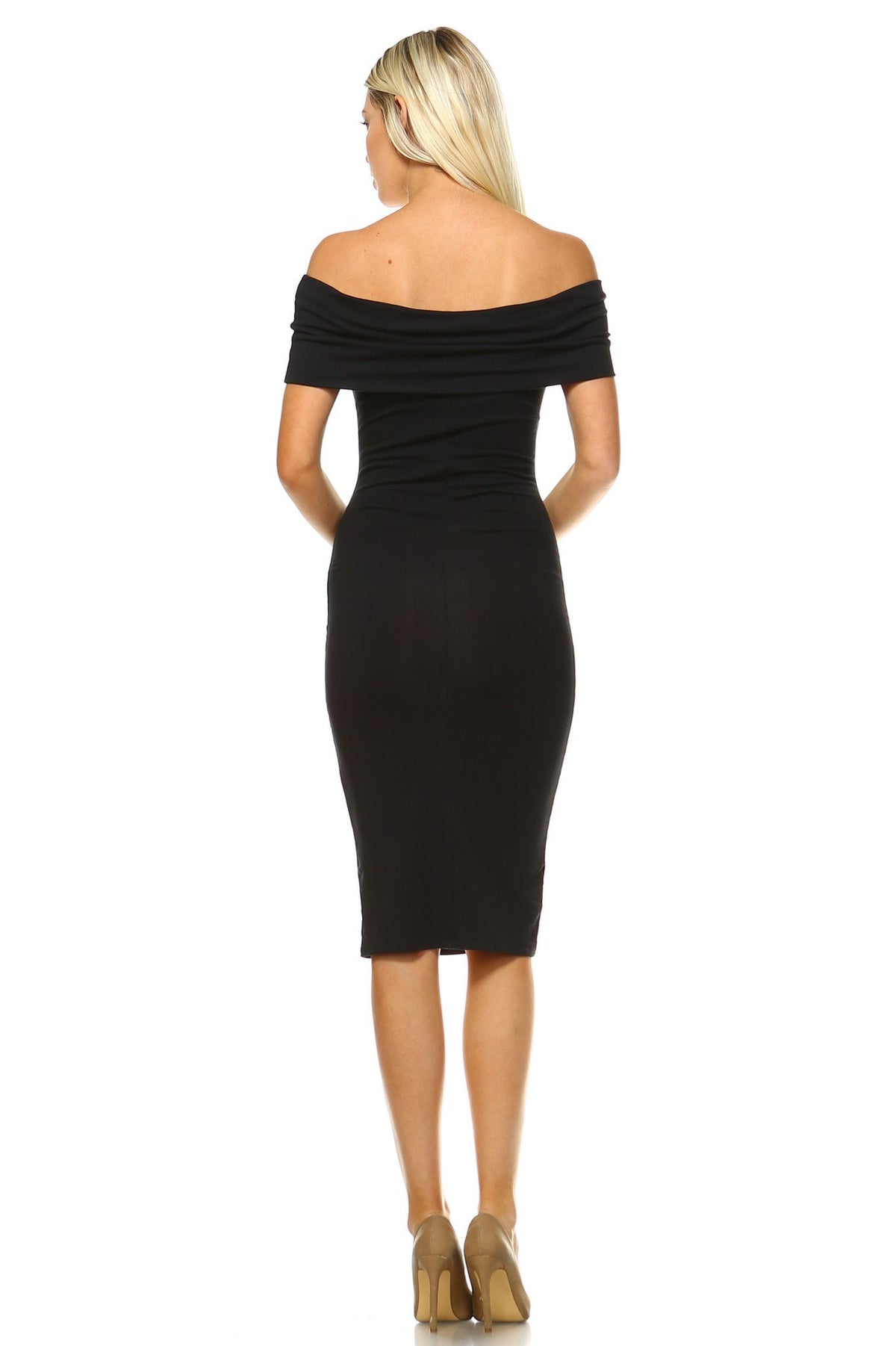 Women's Off Shoulder Bodycon Dress - YuppyCollections