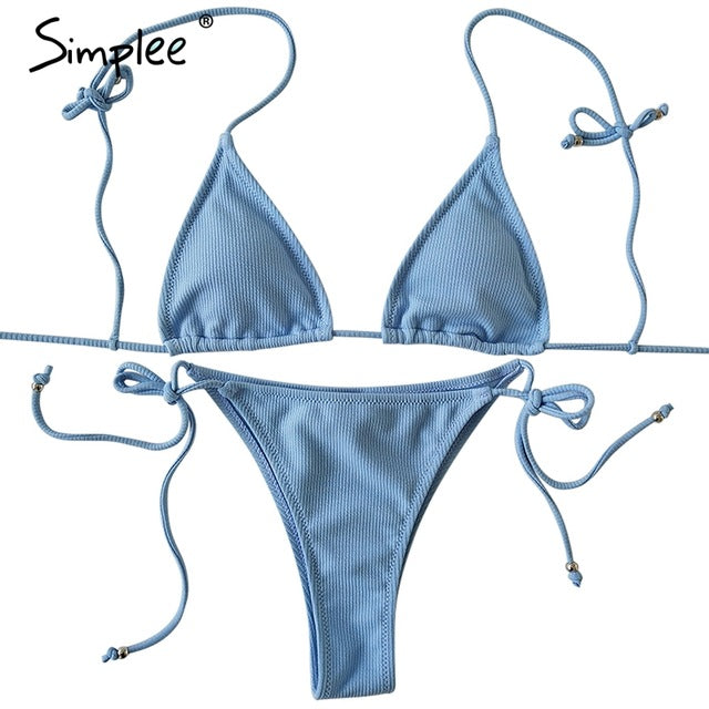 Simplee Push up padded summer beach wear lingerie set - YuppyCollections