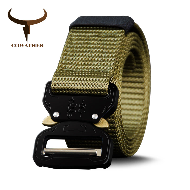 COWATHER nylon belt newest men belts military outdoor tactical male jeans belts for men luxury casual male strap 130 150 170cm - YuppyCollections