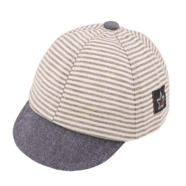 Unisex Kid Hats Girl Boy Cotton Stripe Cartoon Fashion Summer Casual Caps Newborn Baby Sun Baseball Caps Children Accessories - YuppyCollections