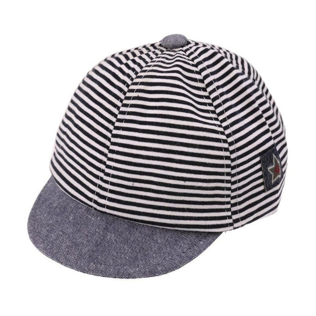 Unisex Kid Hats Girl Boy Cotton Stripe Cartoon Fashion Summer Casual Caps Newborn Baby Sun Baseball Caps Children Accessories - YuppyCollections