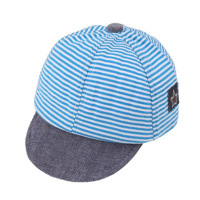 Unisex Kid Hats Girl Boy Cotton Stripe Cartoon Fashion Summer Casual Caps Newborn Baby Sun Baseball Caps Children Accessories - YuppyCollections