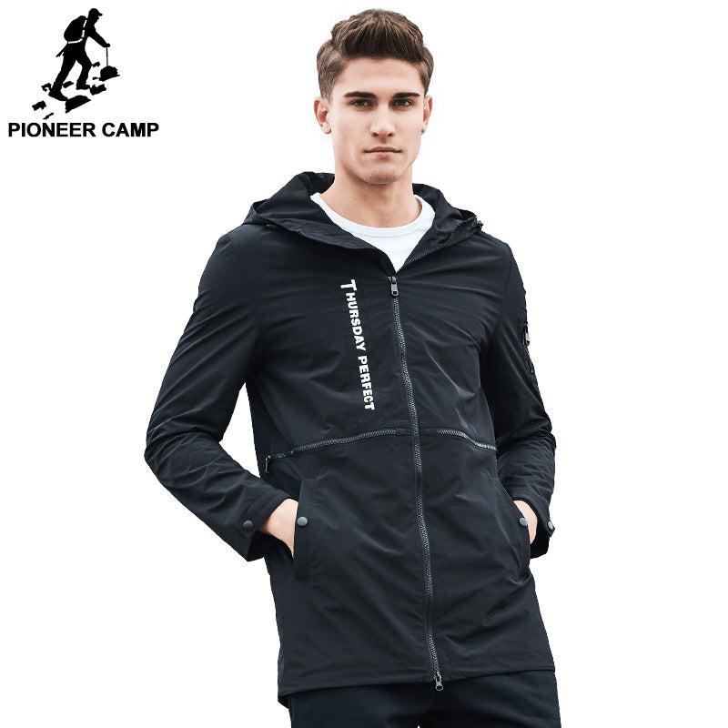 Pioneer Camp New autumn fashion brand jacket men windbreaker hoodie coat male top quality casual outwear for men AJK707003 - YuppyCollections