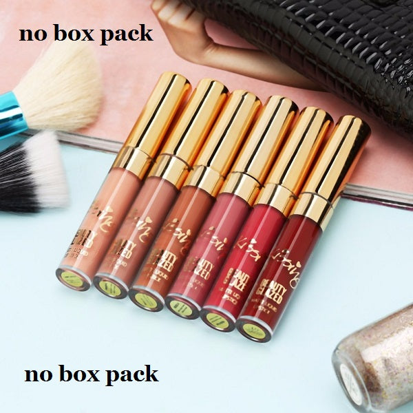 6pcs/set Liquid Lipstick Lip Gloss Professional Lip Makeup Tool Kit Velvet Matte Moisturizing Hydrating Nutritious Cosmetics - YuppyCollections