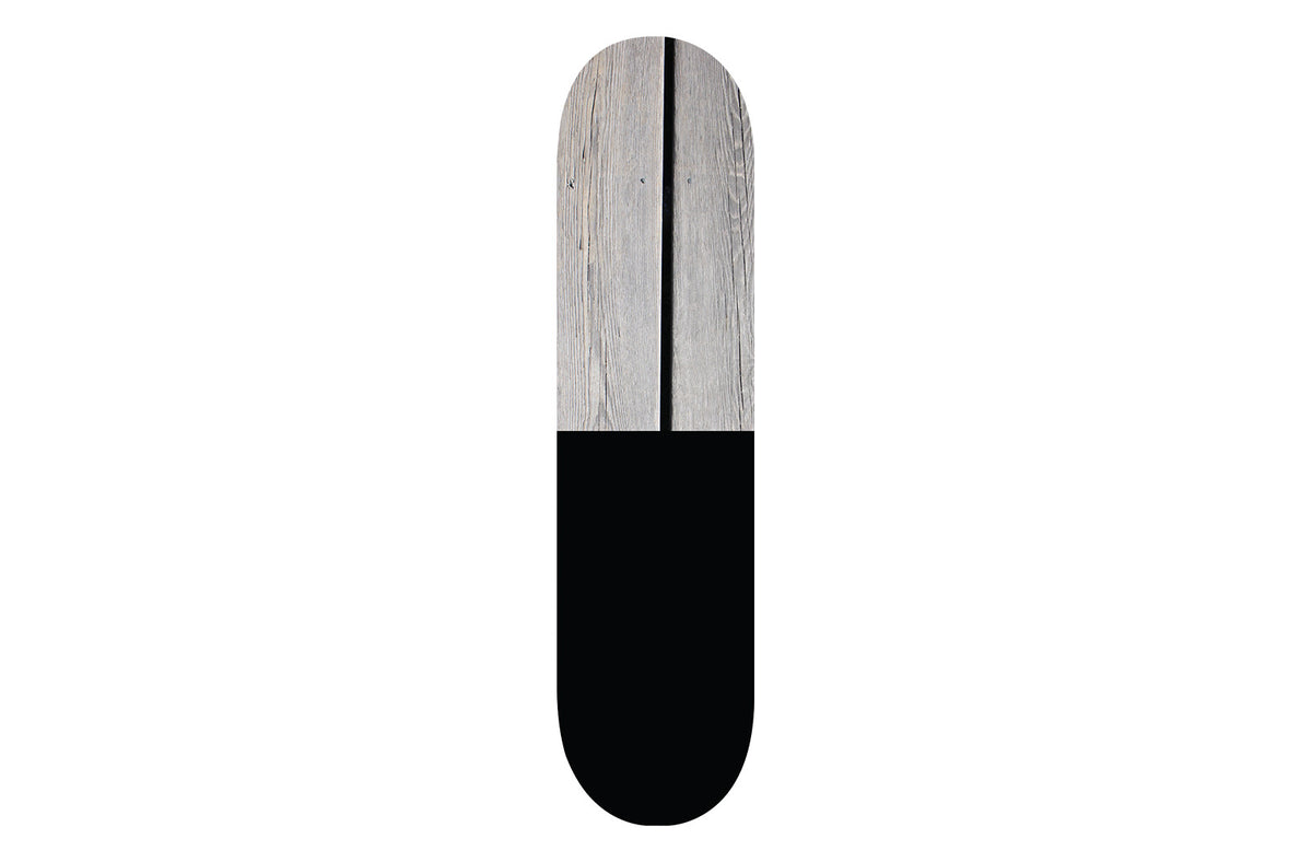 Black and Wooden Skateboard - YuppyCollections