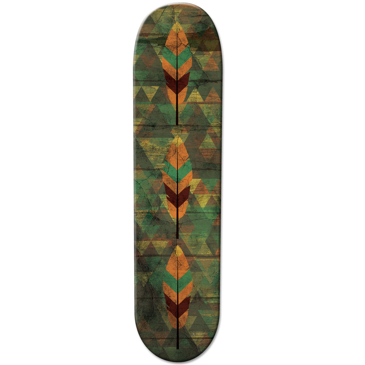 Aztec Green Coloured Skateboard - YuppyCollections