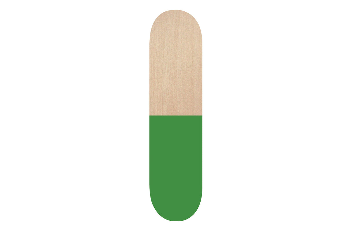 Green and Wooden Skateboard - YuppyCollections