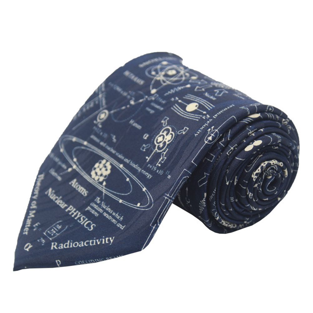 Match-Up New Polyester Print Science Elements Casual Men's Tie Cartoon Tie Bowtie  Fashion Casual Printed Ties for Men Wedding - YuppyCollections