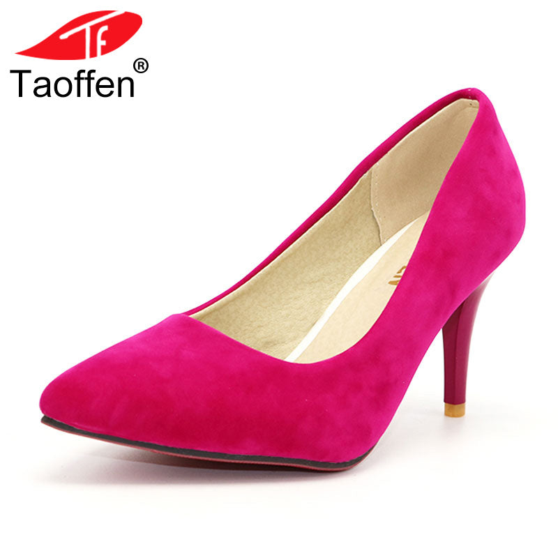 TAOFFEN Lady Flower Women high heels platform shoes Women ultra high heels Patchwork evening Dress shoes Pumps size 31-42 P16558 - YuppyCollections