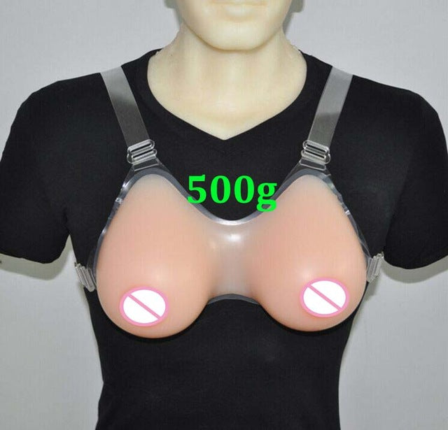 New Natural Silicone Breast Forms Tear-drop Shape Artificial Chest Prothesis For Crossdresser 500g/600g/800g/1000g/1Pair - YuppyCollections