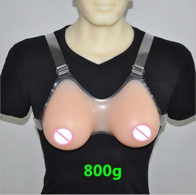 New Natural Silicone Breast Forms Tear-drop Shape Artificial Chest Prothesis For Crossdresser 500g/600g/800g/1000g/1Pair - YuppyCollections