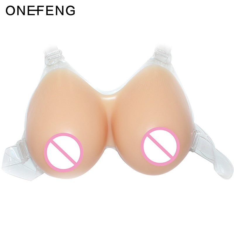 Latest Design Waterdrop Shape Soft Natural Artificial Breast Forms Skin-friendly Fake Silicone Boobs for Crossdresser 500-1000g - YuppyCollections