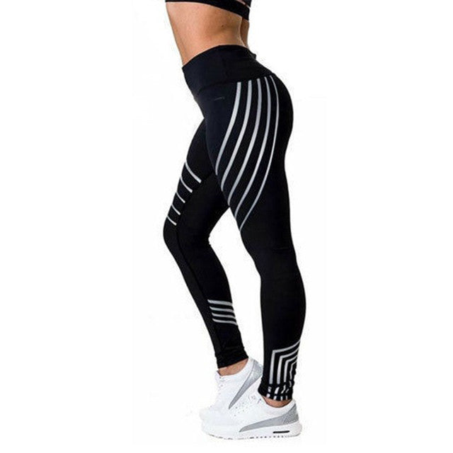 Women Sexy Skinny Leggings Of Patchwork Mesh Yoga Leggings Fitness Sports Pants - YuppyCollections